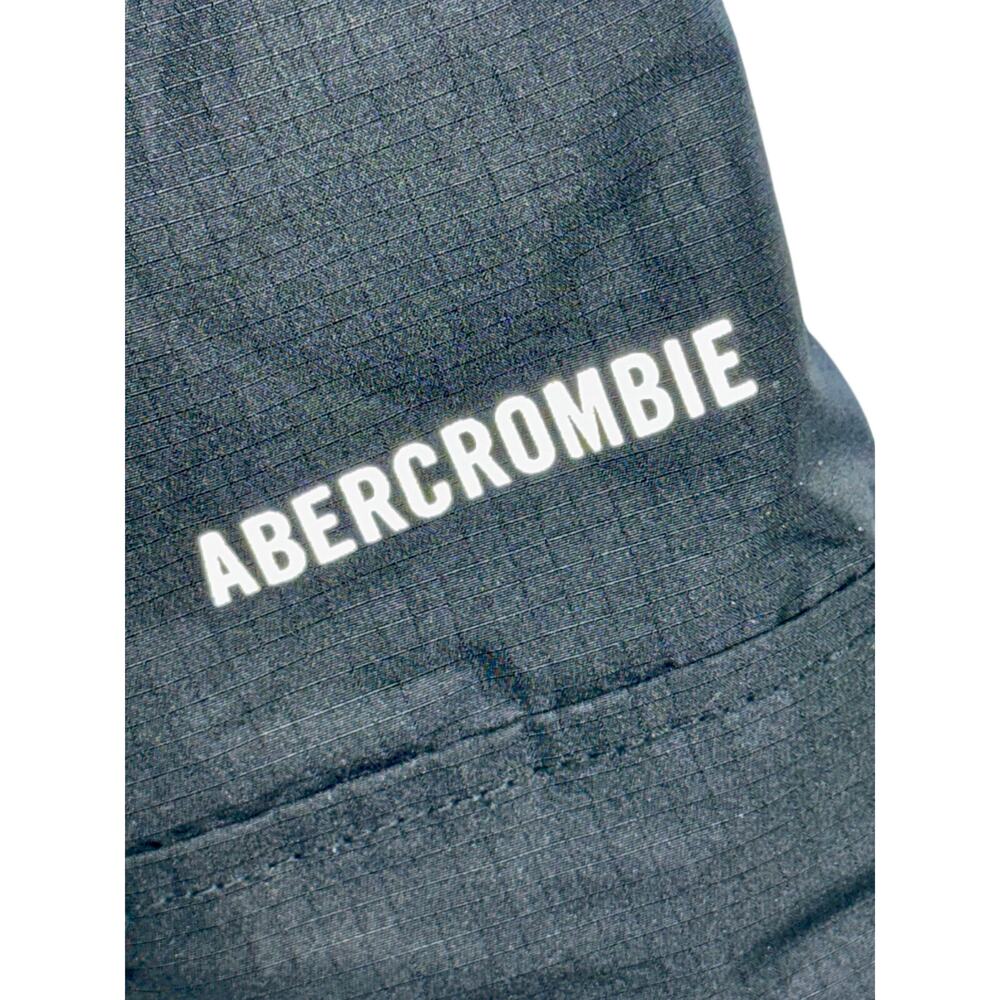 Abercrombie & Fitch Black Sherpa Lined Hooded Parka Jacket Utility Coat Size S - Picture 7 of 12